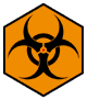 [biohazard symbol]